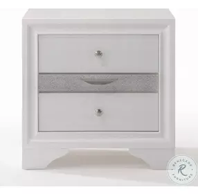 Naima White Nightstand