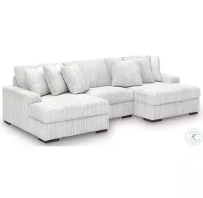 Stupendous Alloy 3 Piece Sectional with Double Chaise