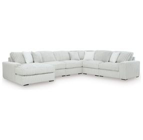 Stupendous Gray 6 Piece Modular Sectional with Chaise