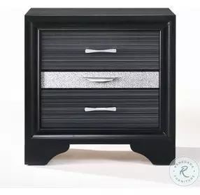 Naima Black Nightstand