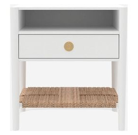 Cleo Coconut Milk 1 Drawer Nightstand