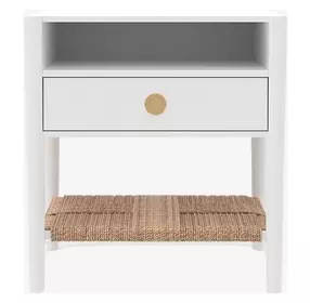 Cleo Coconut Milk 1 Drawer Nightstand