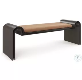 Beau Ivory Mohair Bench