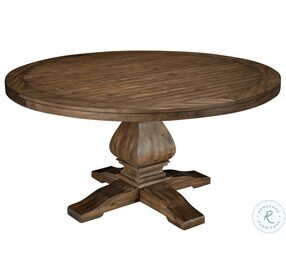 Kensington Walnut Round Solid Pine Dining Table