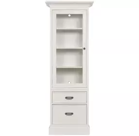 Structures White 1 Door Display Cabinet with Storage