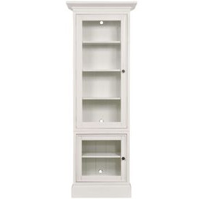 Structures White 2 Door Single Display Cabinet