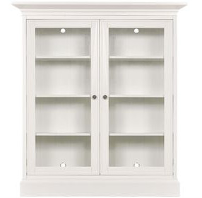 Structures White 2 Door Double Display Cabinet