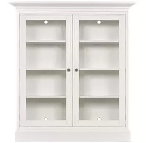 Structures White 2 Door Double Display Cabinet