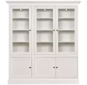 Structures White 81" Display Cabinet with 6 Doors