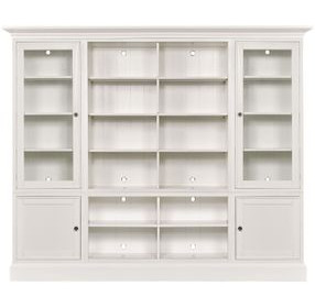 Structures Quad White 4 Door Entertainment Bookcase