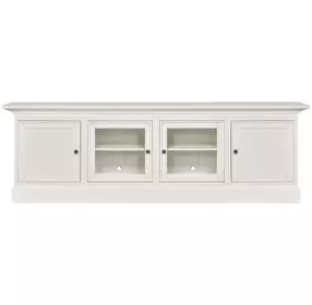 Structures Quad White 106" Entertainment Console with 4 Doors