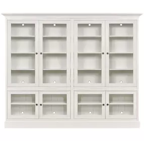 Structures Quad White 8 Door Display Cabinet