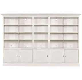 Structures Quintuple White 30 Shelves Display Bookcase