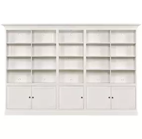 Structures Quintuple White 30 Shelves Display Bookcase