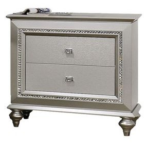 Kaitlyn Champagne 2 Drawer Nightstand