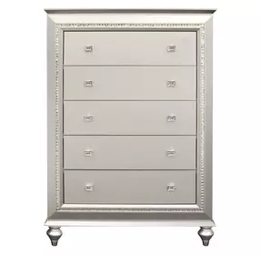 Kaitlyn Champagne 5 Drawer Chest