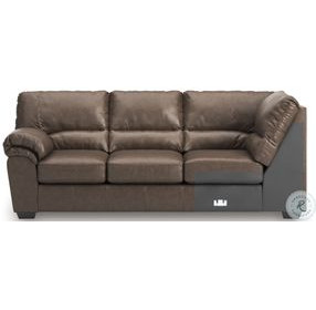 Whitlock Umber LAF Sofa with Corner Wedge