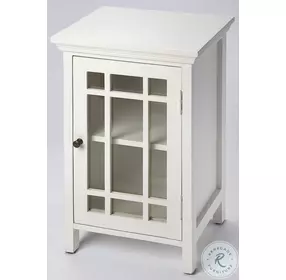 Baxter Glossy White Chairside Chest