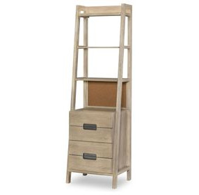 District Weathered Oak 4 Drawer Bookcase