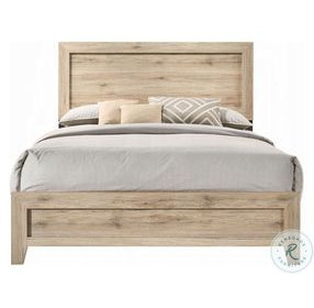 Miquell Natural Eastern King Panel Bed