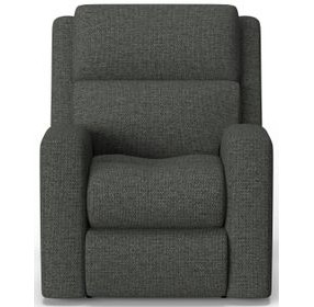 Score Gray Zero Gravity Power Recliner with Power Lumbar and USB Charging