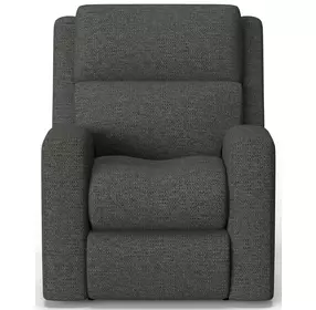 Score Gray Zero Gravity Power Recliner with Power Lumbar and USB Charging