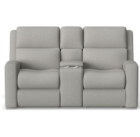 Score Beige 74" Zero Gravity Power Reclining Loveseat with Console and USB Charging