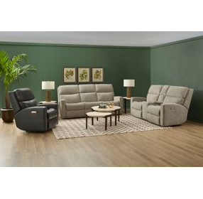 Score Beige Zero Gravity Power Reclining Living Room Set