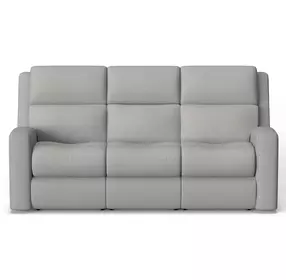 Score Beige 87" Zero Gravity Power Reclining Sofa with Power Lumbar and USB Charging