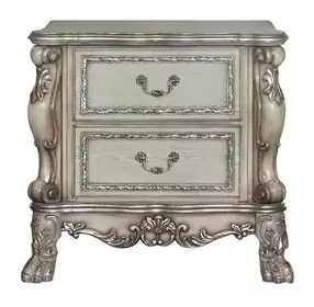 Dresden Vintage Bone White 2 Drawer Nightstand