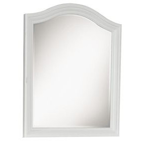 Madison Natural White Painted Arched Dresser Mirror