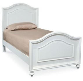 Madison Natural White Twin Panel Bed