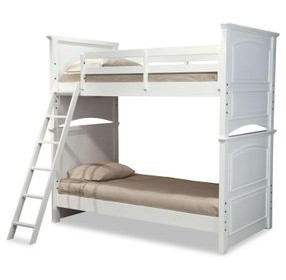 Madison Natural White Twin Over Twin Bunk Bed