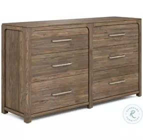 Stockyard Brown 6 Drawer Dresser
