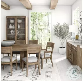 Stockyard Brown Extendable Trestle Dining Room Set