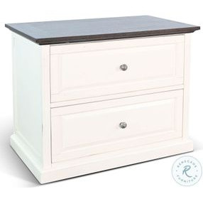 Maple Haze White 2 Drawer File Cabinet