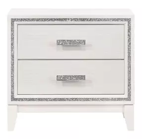 Haiden White 2 Drawer Nightstand
