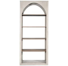 2857LW-B Light Gray and Wheat Tall Bookshelf