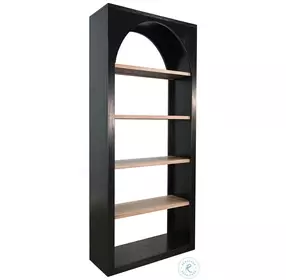 Haven Arch Umbra 84" Tall Arched Bookshelf with Open Shelving