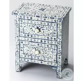 Bone Inlay Vivienne Blue Accent Chest