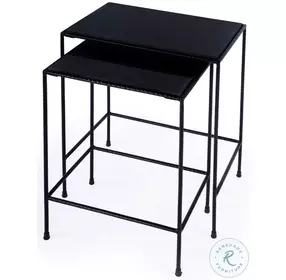 Carrera Black Outdoor Nesting Table