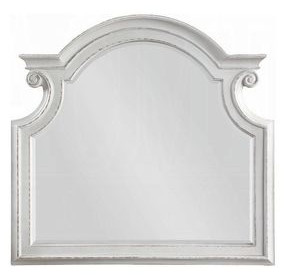 Florian Antique White Arched Dresser Mirror