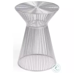 Greeley Silver Metal End Table