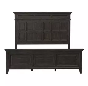 Paradise Valley Saddle Brown King Panel Bed