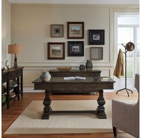 Paradise Valley Saddle Brown 2 Piece Desk Set