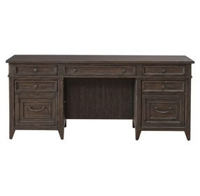 Paradise Valley Saddle Brown 72" Executive Credenza