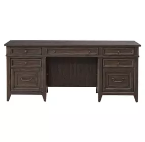 Paradise Valley Saddle Brown 72" Executive Credenza