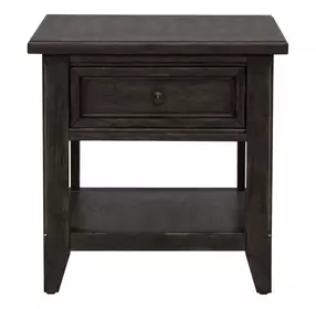 Paradise Valley Saddle Brown Rectangular End Table