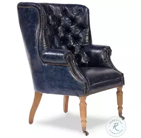 Welsh Blue Leather Chair