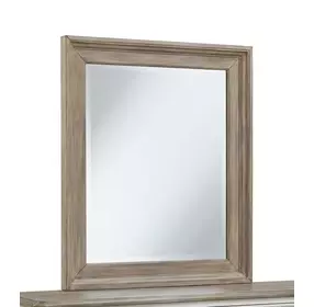Beach Comber Weathered White with Sand Top Mirror